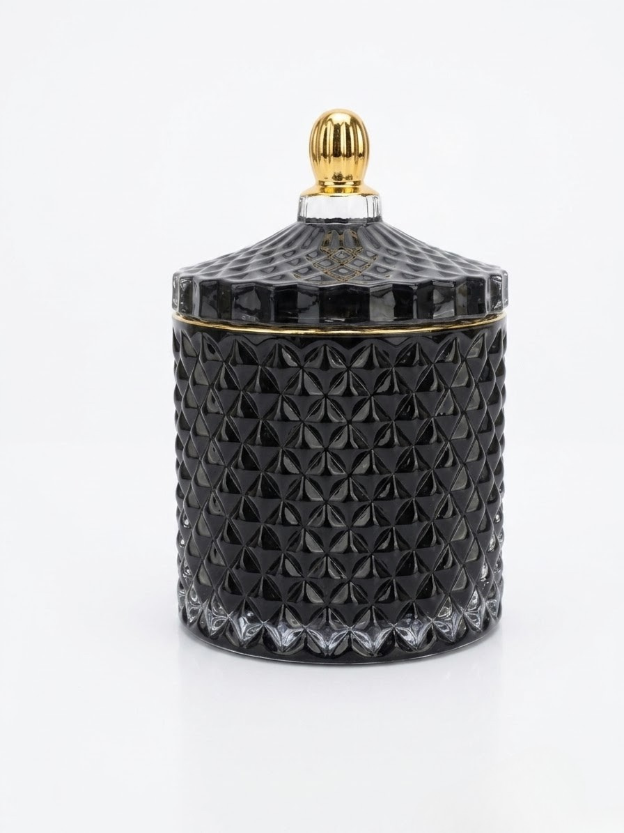 Noir Diamond Geo Jar